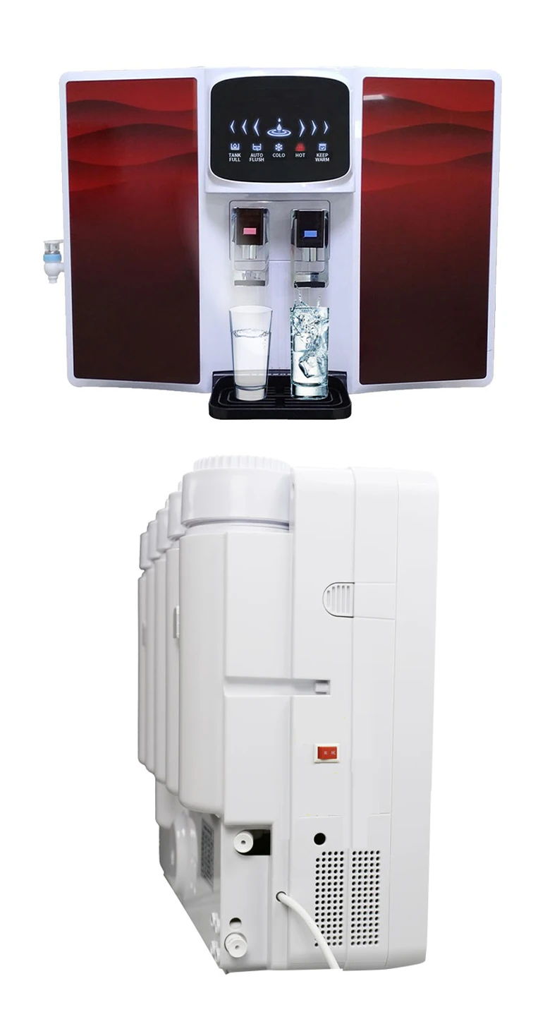 Water Efficient Reverse Osmosis  Purifier 100 Gallon 5-stage RO Filter Hot And Cold Water Purifier Water Dispenser
