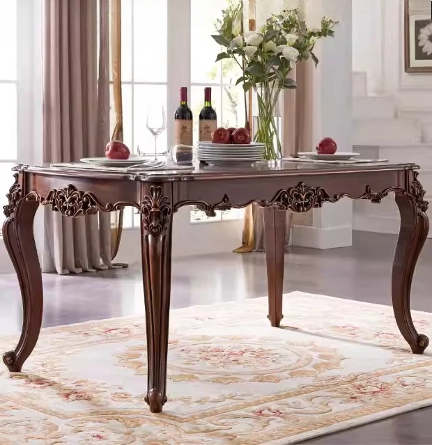 

Imported Walnut Wood American Style Solid Wood Dining Table Restaurant Dining Table