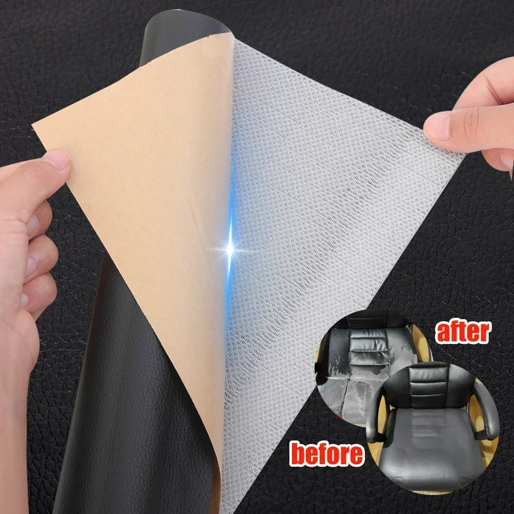 Self Adhesive Leather Repair Patch for Furniture Sofa Car Seats Office Chairs Hand Bag Couch Scratch Tape Kit Waterproof Sticker