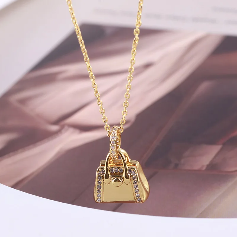 

KS European and American Niche Versatile Simple Creative Personality Three-dimensional Handbag Bag Necklace Women