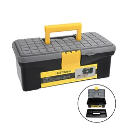 12.5 inch Double Layer Household Tool Box Organizer Case Multifunction Hardware Tool Storage Box Plastic Electrician Toolbox