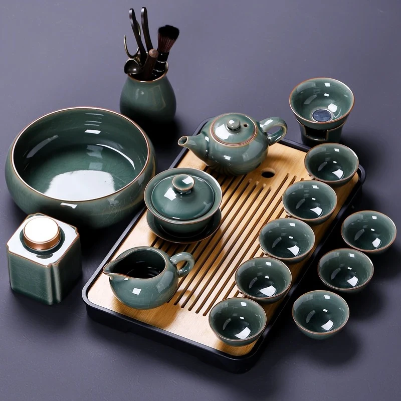 Whisk Gaiwan Tea Sets Saucer Kung Fu Sifter Vintage Tea Sets Kettle Porcelain Loucas Porcelanas Conjunto Coffee Accessories