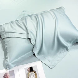 Hot Sell Breathable Lyocell Silk Pillowcase Envelope Pillowcase Silk Satin Hair Bedding Hotel Luxury Free Shipping 1PC &2PCS