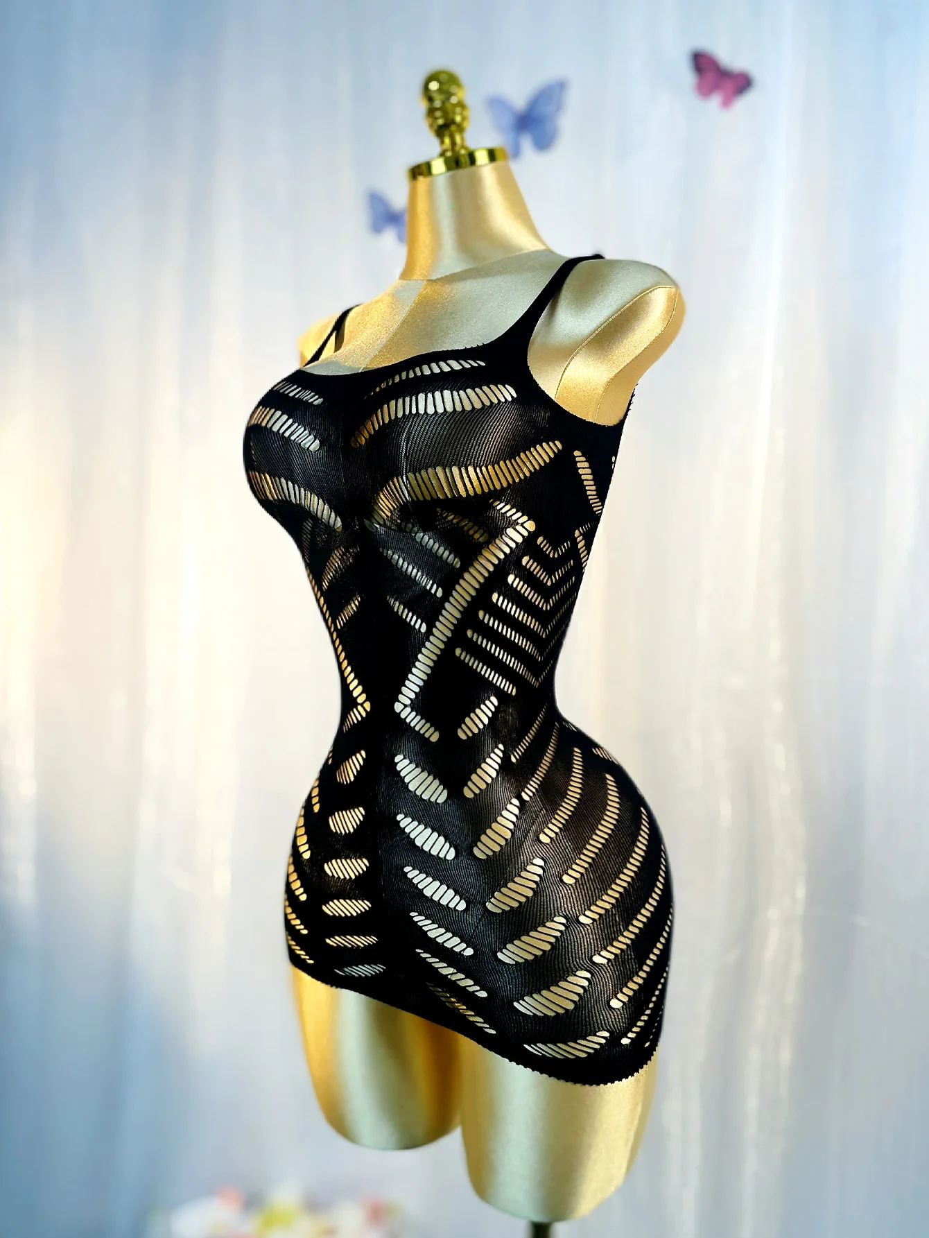 Sexy cover-up uitgeholde visnetjurk zonder bikini zomervakantie DSH602