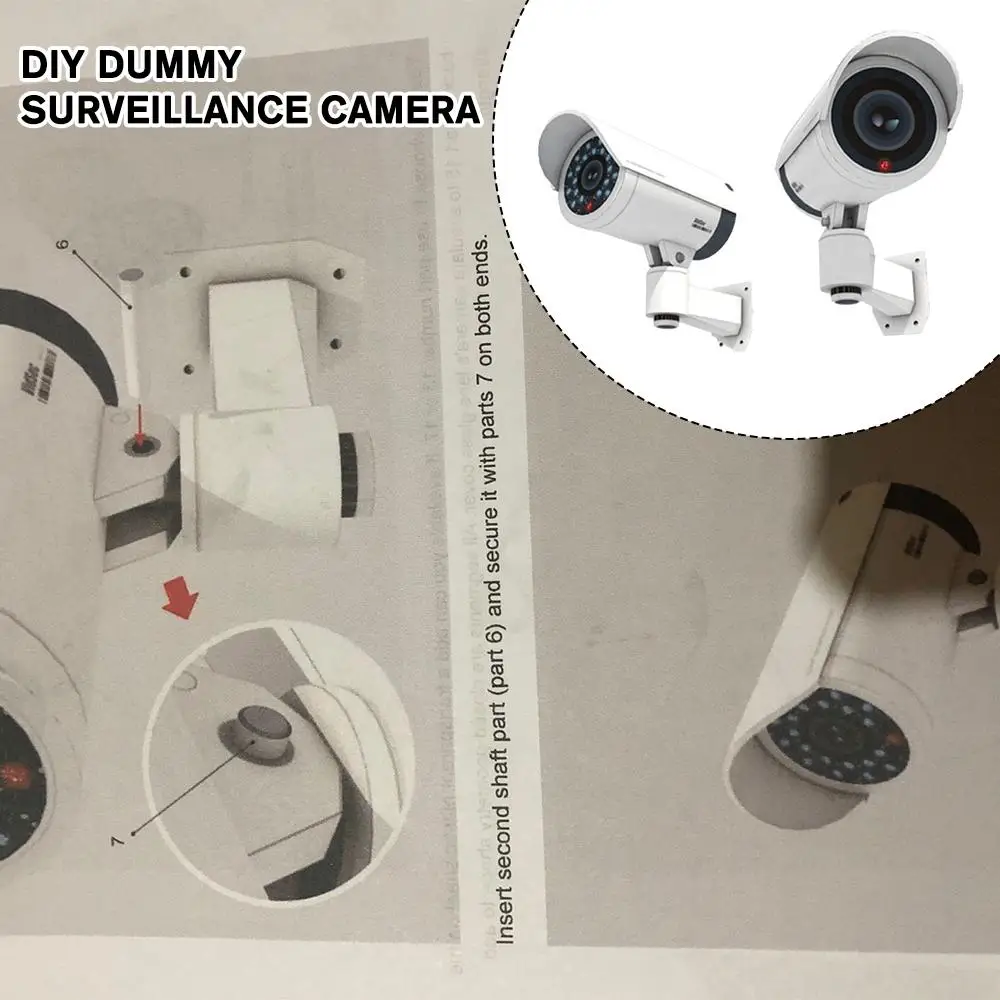 DIY Paper Model Toys 3D Monitoring Camera 1: 1 True Toys Camera Ratio Gift Craft Security Surveillance Paper Simulation