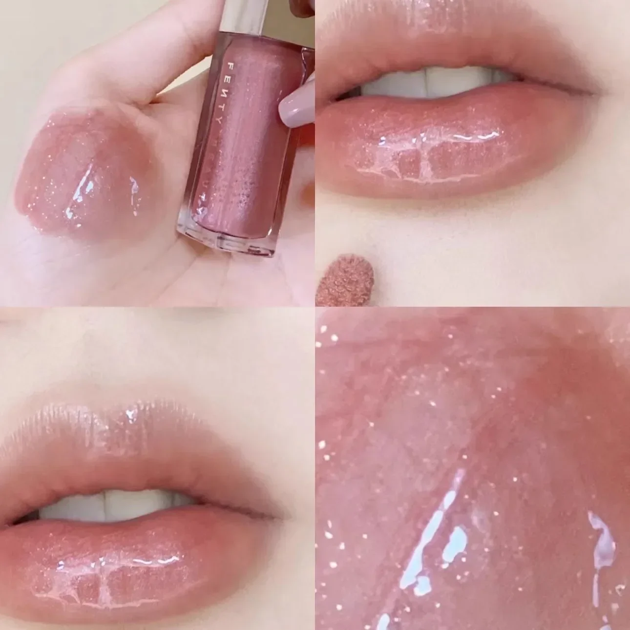 Maquillage Fussy RIRI bouche douce brillant à lèvres brillant hydratant durable haute couleur attrayant eau lumière miroir coulant rouge à lèvres