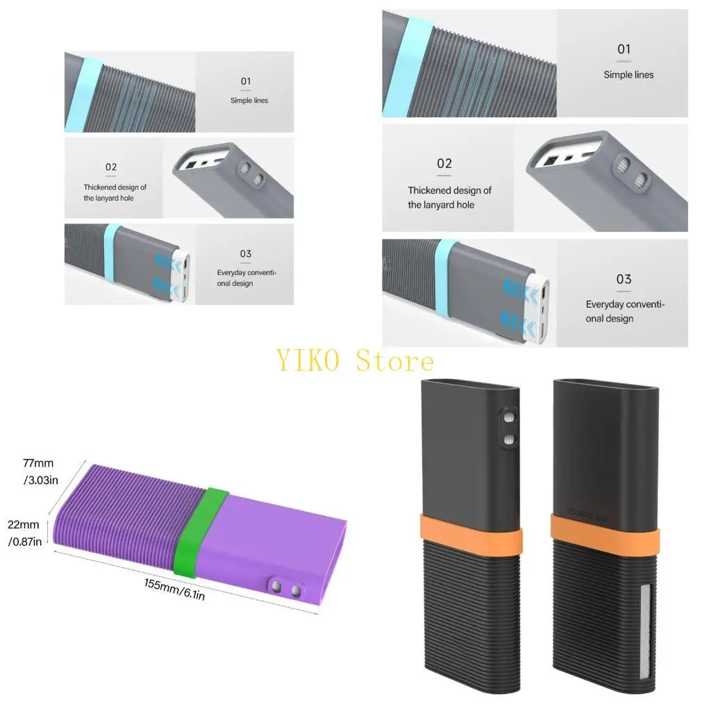

K32C Charging Cover Shock Absorbents Dust Prevention for 100W Powerbanks