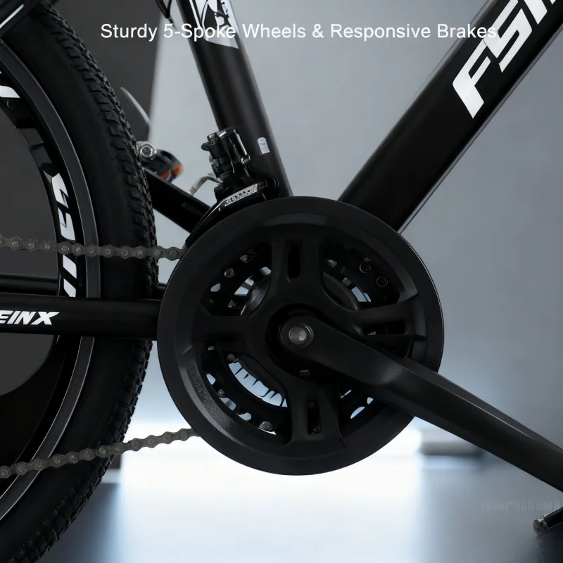 Samurai preto mountain bike de uma roda 26 polegadas masculino 21 velocidades absorção de choque ciclismo de estrada cross-country para adultos