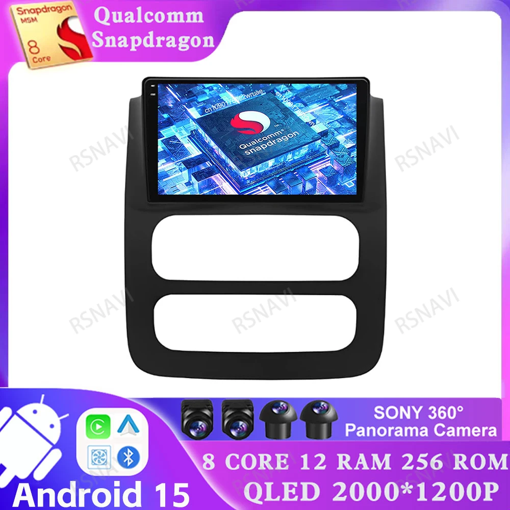 

Android 15 For Dodge RAM 1500 2500 3500 2002 - 2005 5G WIFI Viedo Player Qualcomm Multimedia QLED DSP Navigation GPS Car Radio