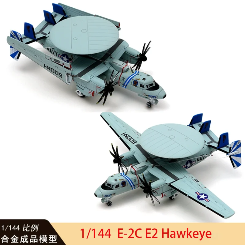 دييكاست سبيكة معدنية 1/144 مقياس E-2C E2 E-2D هوك طائرة تحذيرية مبكرة طائرة طبق الاصل لعبة مجسمة لجمع