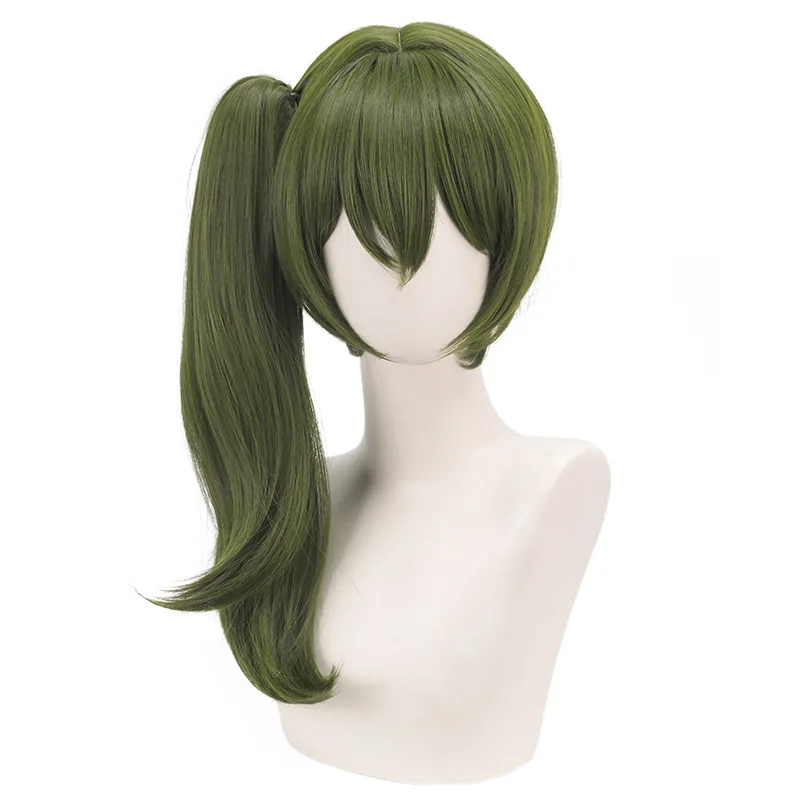 Ubel Wig Anime Frieren: Beyond Journey\'s End Cosplay DokiDoki Ubel Cosplay Women 45cm Long Dark Green Hair