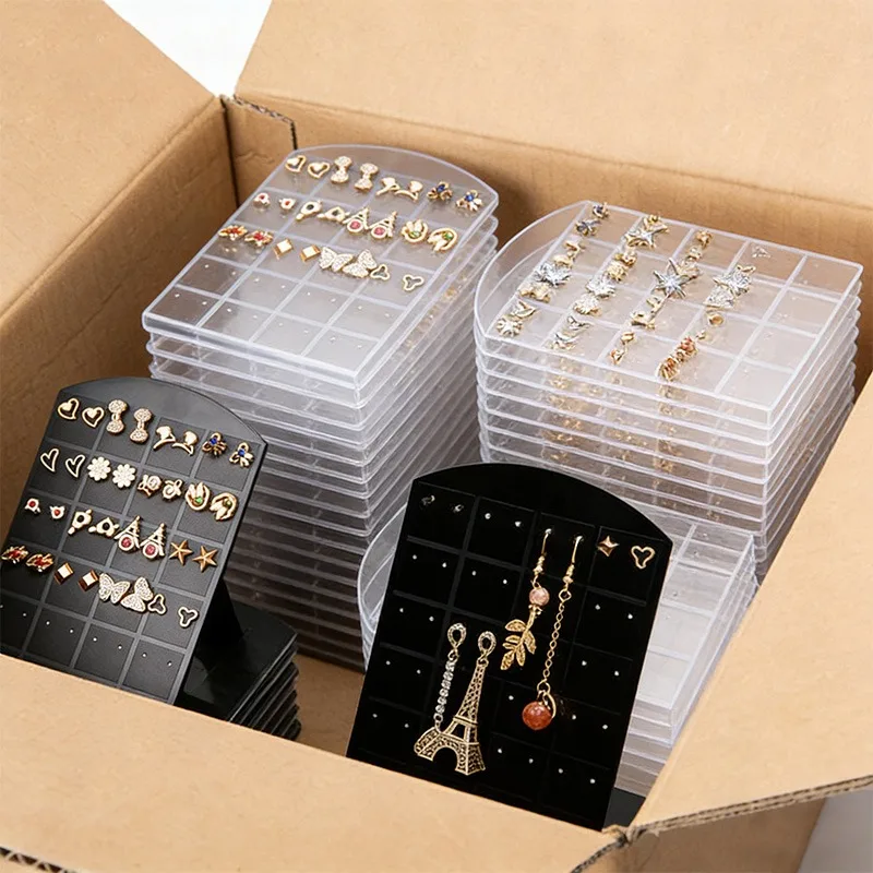 2pcs Earring Showcase Organizer Stand, Portable Display Holders
