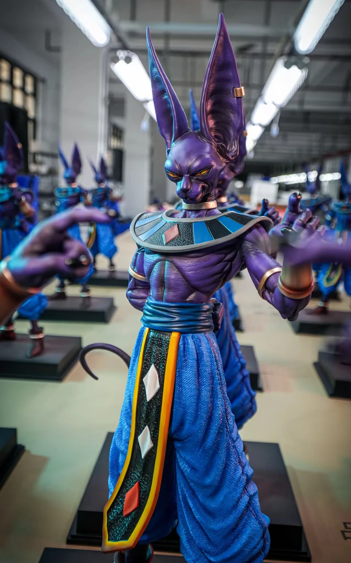 Figurka Beerusa z Dragon Ball Z, 50 cm, od JT Toys, figurka Beerusa Birusu, Bógów Zniszczenia, statuetka z PVC, model kolekcjonerski, dekoracja, prezent