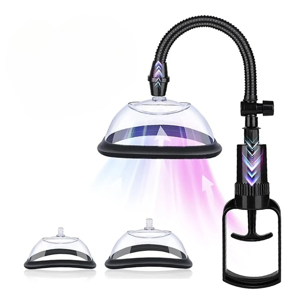 Vagina Pump Female Breast Massager Manual Cat Pump Breast Sucking Massager Vagina Suction Cup Women Adult Sex Toys Nipple Sucker