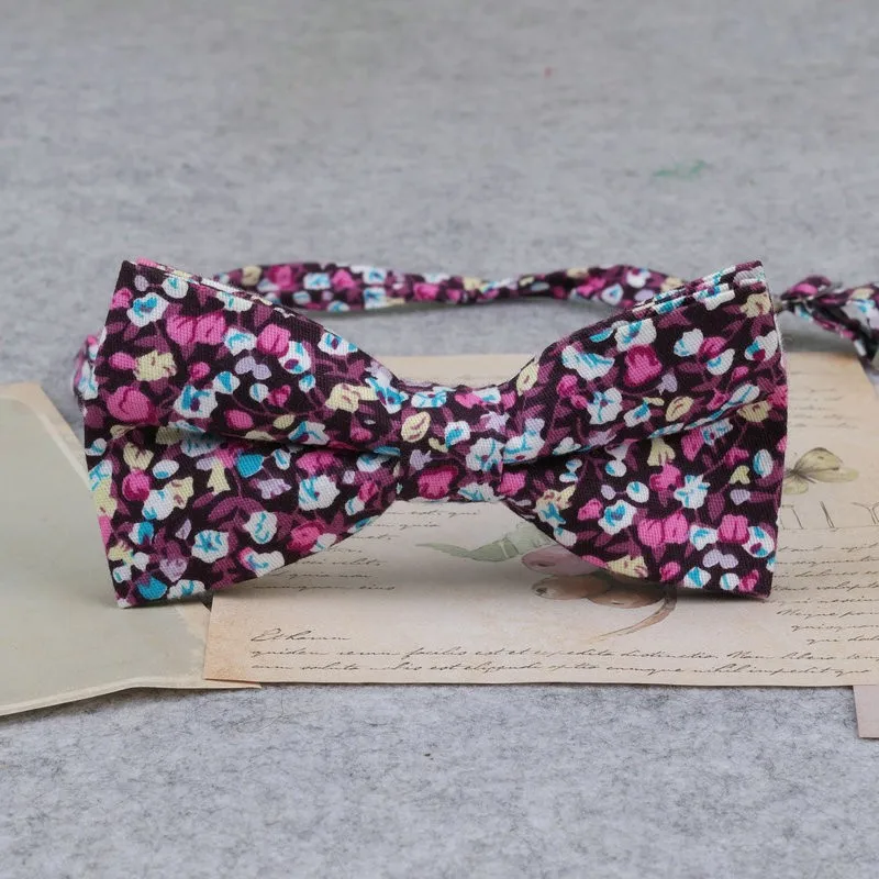 Marke Neue Männer Mode Retro Blume Drucken Bogen Krawatten Für Mann Casual Schule Jungen Katzen Muster Neck Tragen Bowtie Zubehör schmetterling – Detail 12