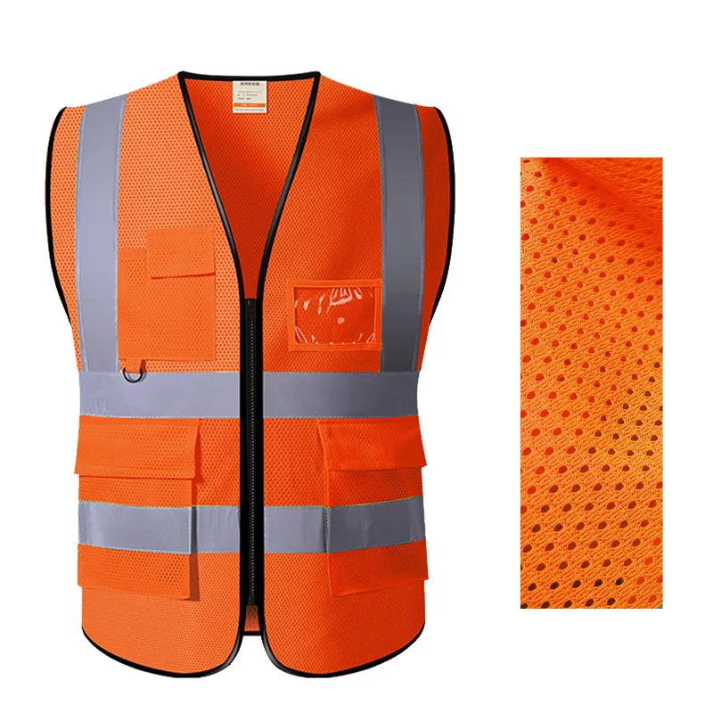 Mesh Safety Vest High Visibility Reflective Vest Hi Vis Viz Vest Work Wear for Men Safety Vest Reflective Pockets