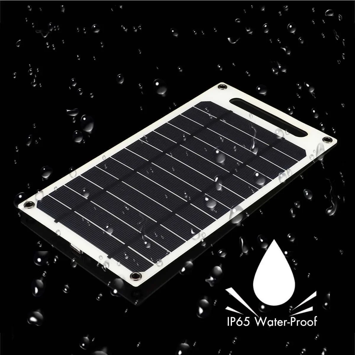 30W Solar Panel With Waterproof Outdoor Hiking And Camping Portable Battery Mobile Phone Charging Bank Charging Panel 6.8V USB