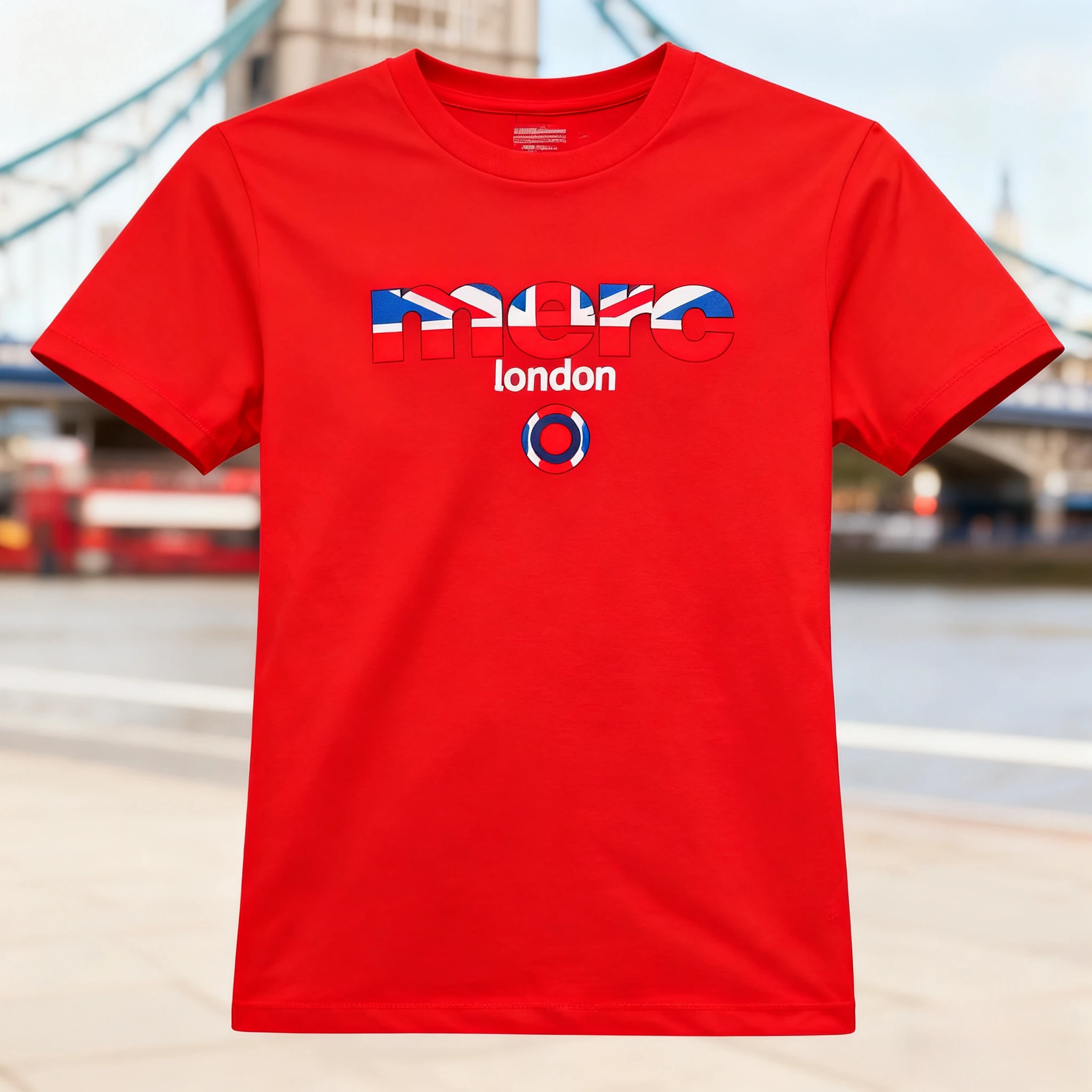 لندن ميركوري طباعة القطن الأسود تي شيرت 2025 جديد الصيف تنفس الشارع الاتجاه Y2k Harajuku نمط للجنسين موضة بلايز عادية