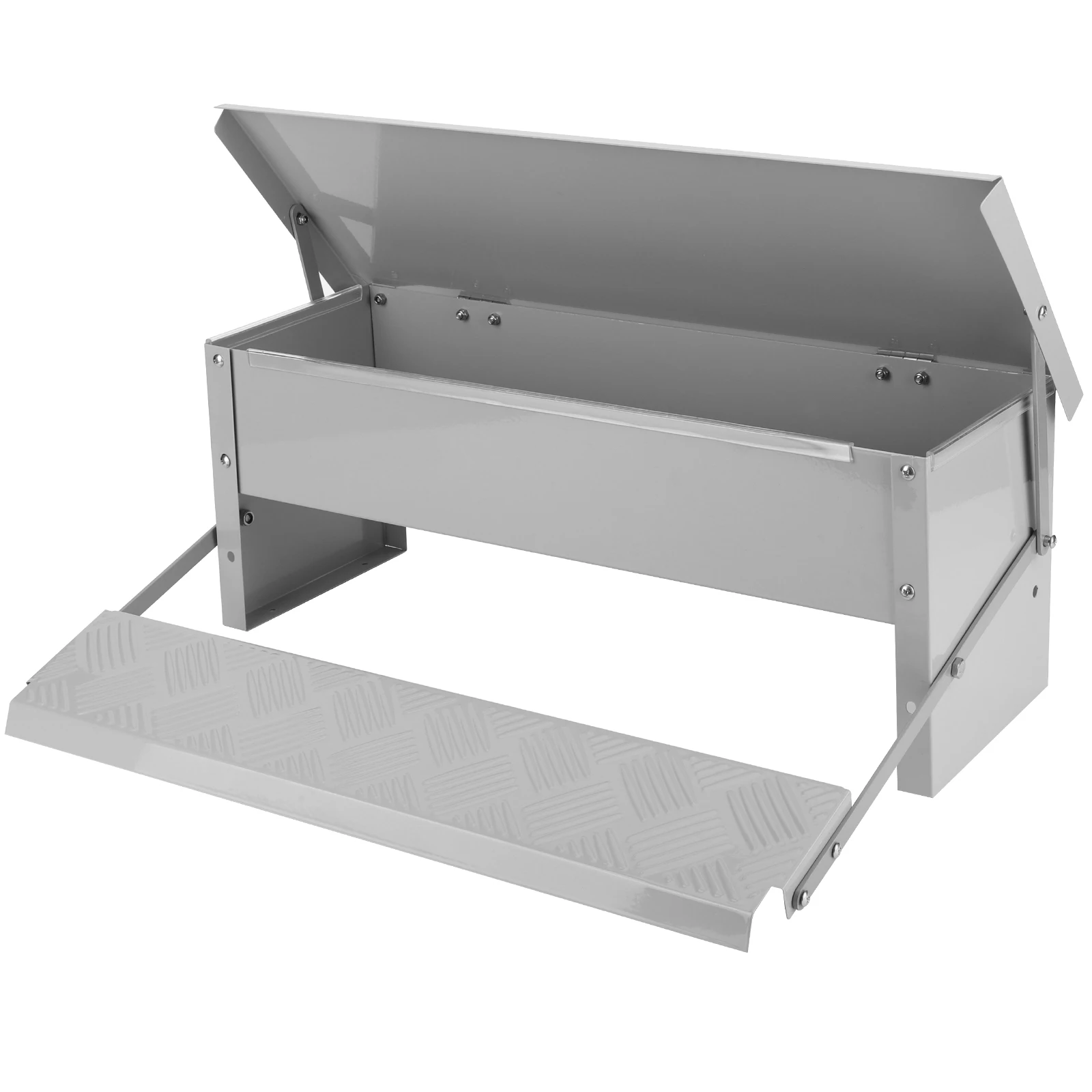 

Automatic Chicken Feeder with Weatherproof Lid Treadle Chicken Feeder Rat Proof Chicken Feeder for Chickens Ducks and Geese