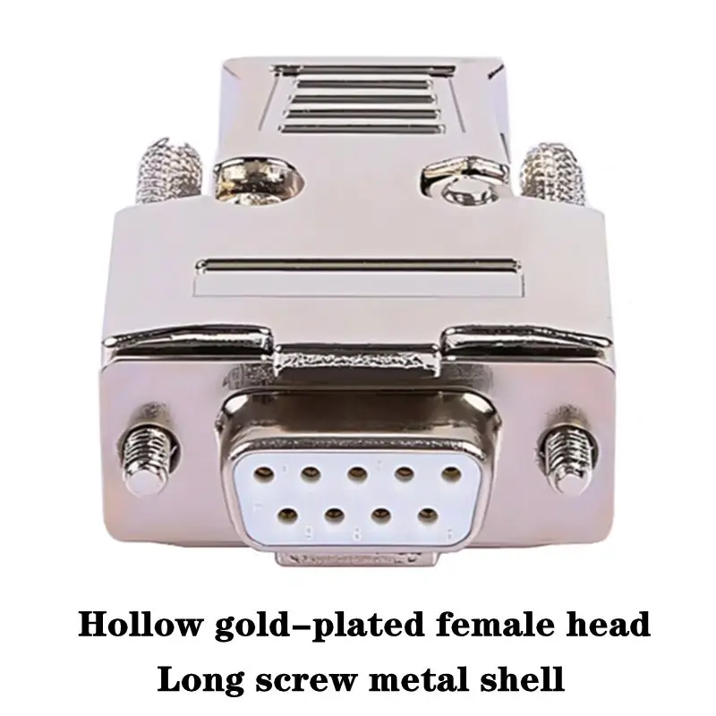 2-Row 9-Pin المنفذ التسلسلي رئيس DB9 موصل قذيفة معدنية D-SUB9 RS232 التوصيل نوع لحام PLC485 رؤساء الذكور والإناث