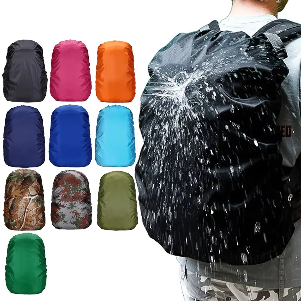 Practical Backpack Rain Shield Waterproof Dustproof Sun-protected Bag Shield Outdoor Camping Hiking Backpack Protective Cover