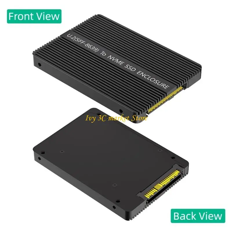 

D7YC Installation Case For U.2 SFF 8639 to NVMe Conversion Card Case Box Heat Dissipation Type for Broad Computer Usage