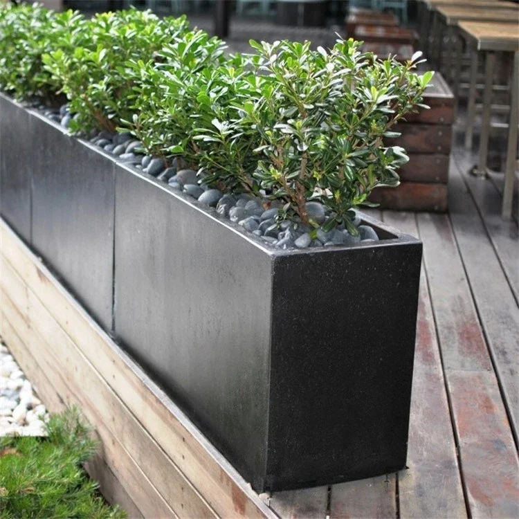 Planter Flowerpot and Planter Outdoor Metal Aluminum Planters for Garden