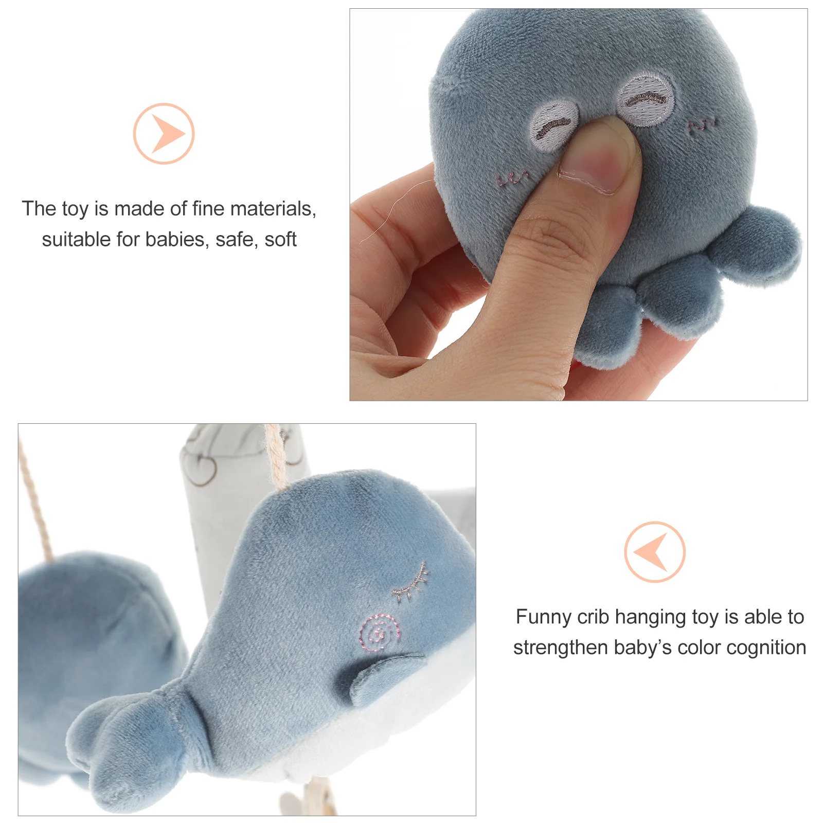 Pendentif suspendu pour berceau de bébé, Animal marin, lit de dessin animé, poussette Mobile, décoration de développement infantile, berceau suspendu