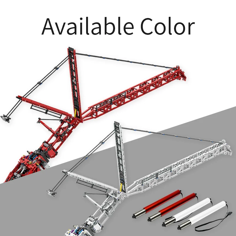 2024 Ubricks Liebherr LTM11200 1.2m Luffing Fly Jib Modify Accessory Fit for Crane 1:20 MOC Building Blocks Toys Bricks Kit Gift