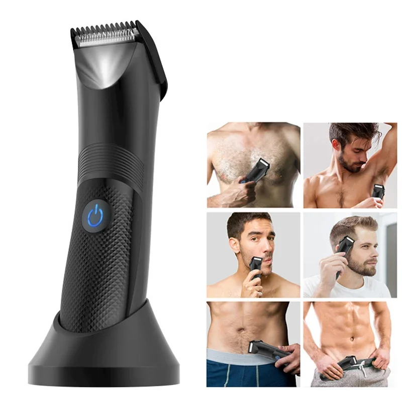 

Groin Area Hair Trimmer Lawn Mower Ceramic Blade Waterproof Wet Dry Hair Clippers Pubic Armpit Body Hair Ultimate Hygiene Razor