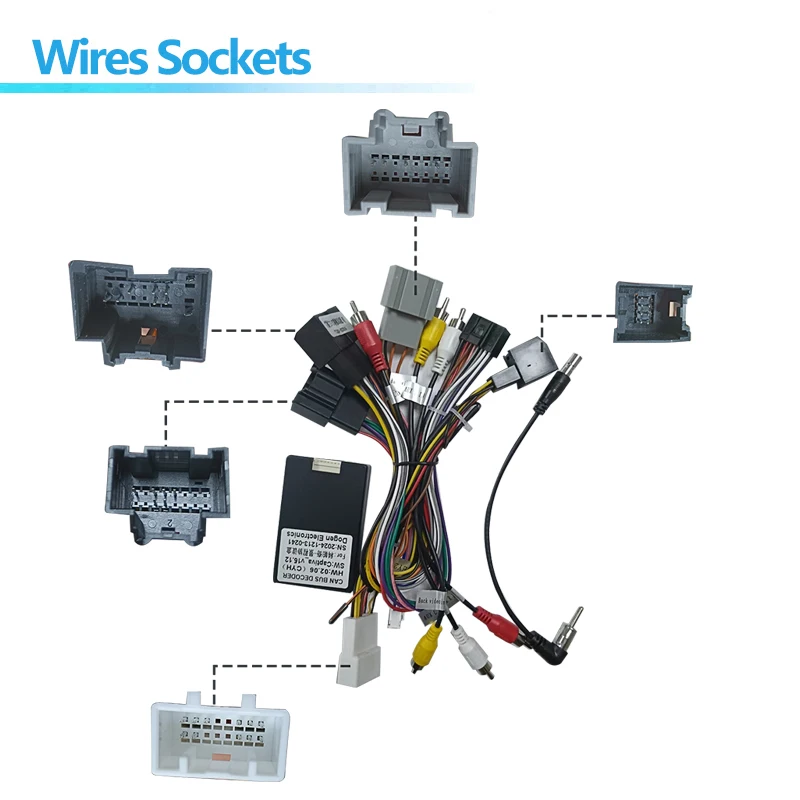Car Radio Wire Harness Power Adapter Canbus For Chevrolet Captiva Epica 16pin Android Stereo Video GPS ISO Cable Connector