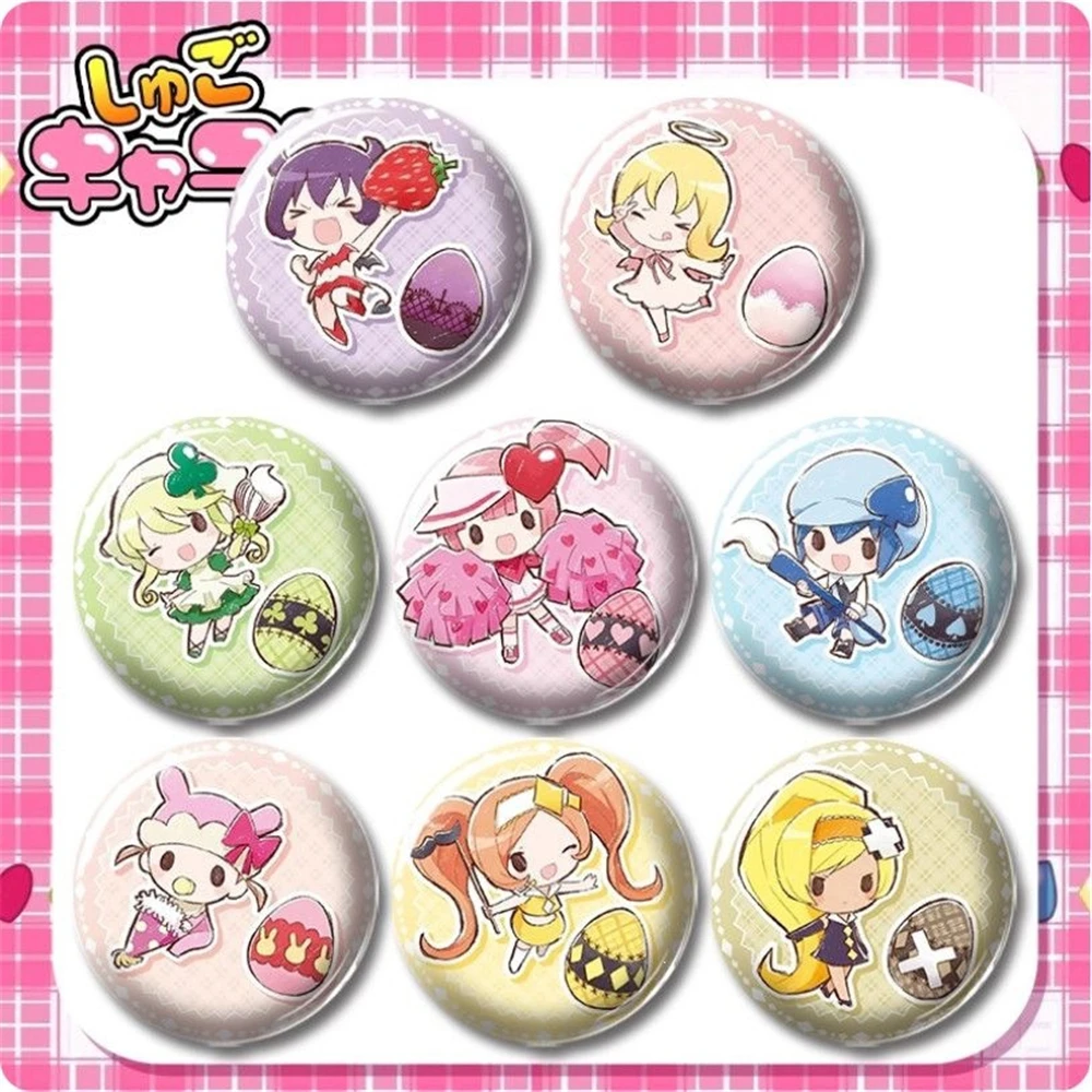 58mm Anime Shugo Chara! My Guardian Characters Cosplay COSTUME Badge Pin SPTE Tinplate Brooch﻿ Prop Gilf