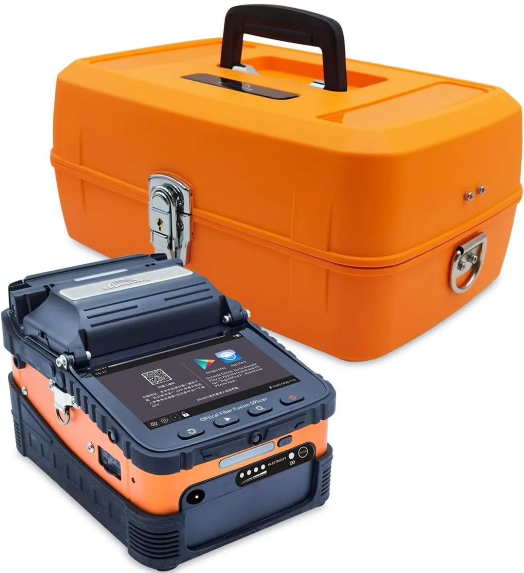 

Hnpon A6 Handheld Optical Fiber Fusion Splicer With 6 Motors Automatic Merger Welding