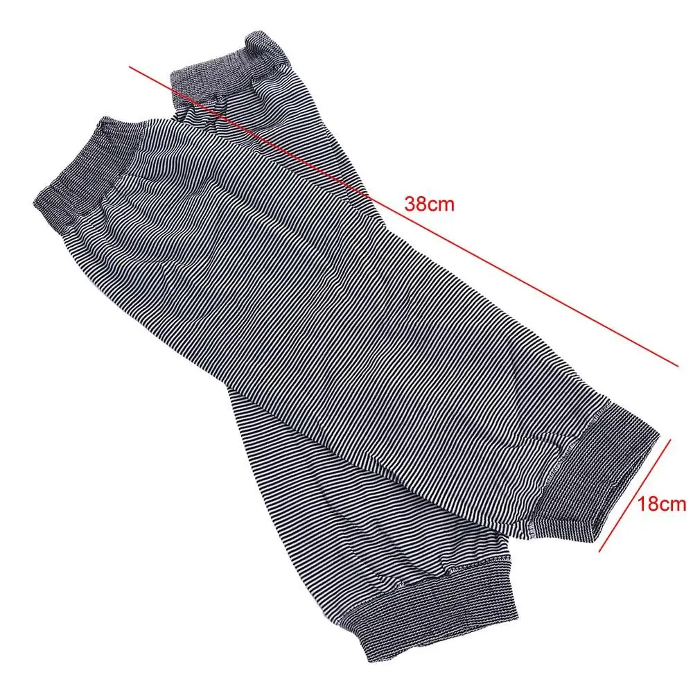 Finger Sleeves Cycling Fishing Running Driving For Men Sun Protection Cooling Sleeves Striped Arm Sleeves Arm Warmer Arm Cover