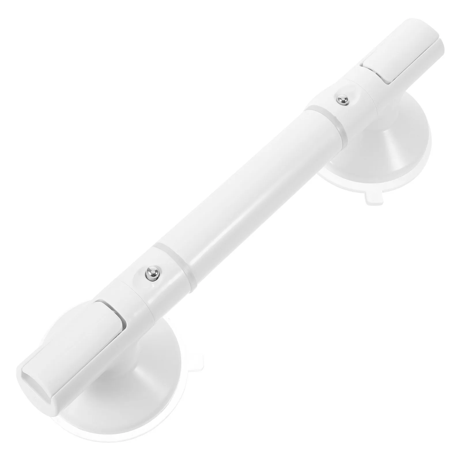 

14 Inch White Plastic Bathroom Grab Bar with Strong Suction Cup Anti-Slip Toilet Support Rail for Seniors Disabled Safety