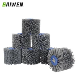 120*100*19mm Nylon Abrasive Wire Drum Polishing Wheel Electric Brush For Woodworking Metalworking Brush Tool