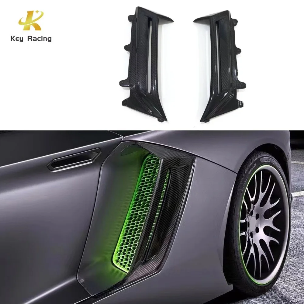 Lambo LP700 LP720 Carbon Fiber Side Air Vents For Lamborghini Aventador LP700 LP720 Rear Fender Air Intakes Replacement Part