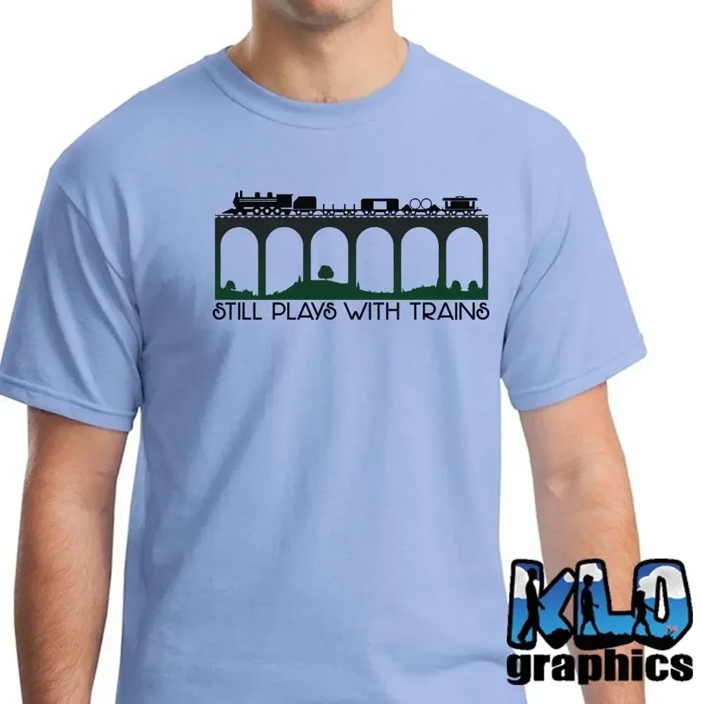 Newest Fashion Still Plays With Trains T-Shirt Ho N Large Scale Riding 1