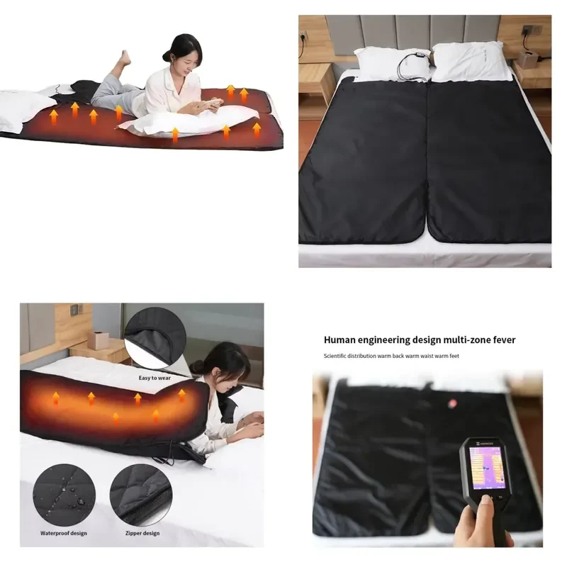 

【CHIMU HOME】 Best Heated Blanket for King Size Fast Heating Flexible 12V Portable Washable Electric Blanket