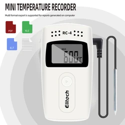 5pcs RC-4 USB Temperature Data logger Datalogger Recorder External Sensor 16000 Point Temperature Recorder Built-in NTC Sensor