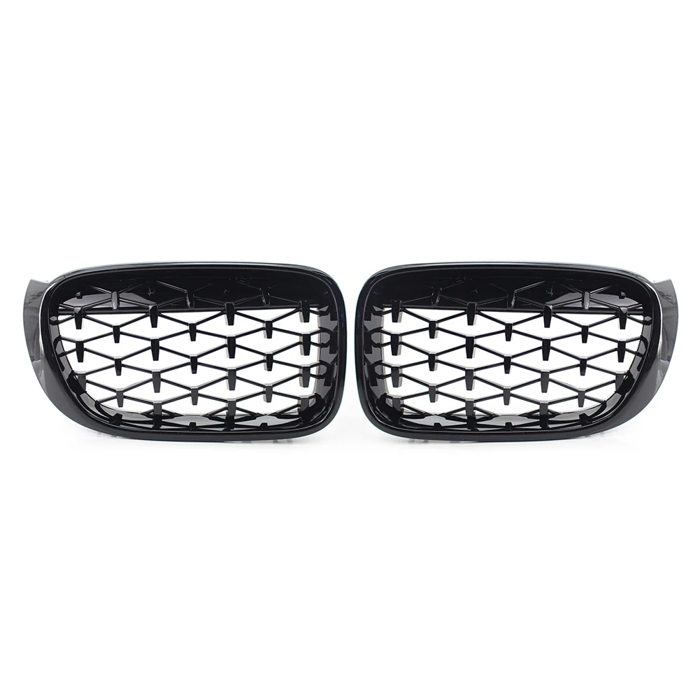 Car Front Kidney Grille Diamond Meteor Latest Style Mesh Grill For BMW X3 F25 /X4 F26 2014 2015 2016 2017 ABS Plastic 1Pair