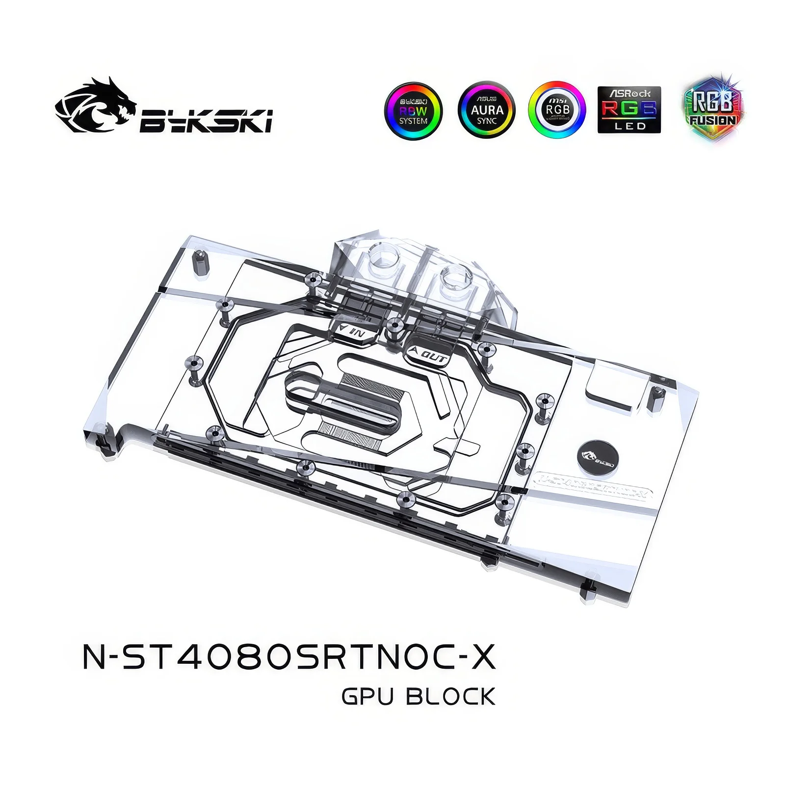 Bykski Water Cooling GPU Block for Zotac RTX 4080 Super-16G Trinity-OC N-ST4080SRTNOC-X