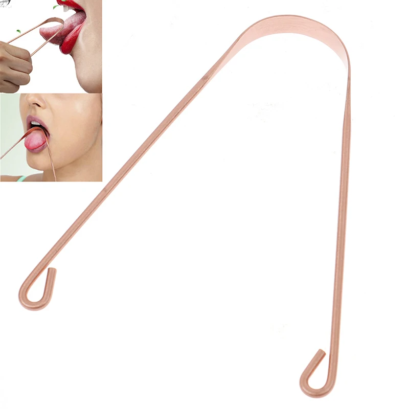 1Pc Oral Care Cleaning Brush Scraper StainlessSteel U Shape Tongue Scraper Keep Fresh Breath Improve Oral Hygiene Tongue Cleaner