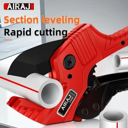 AIRAJ Universal Water Pipe Cable Ratchet Shear 42mm Large Opening PVC/PU/PP/PE Pipe Shear HighStrength Multifunction Manual tool