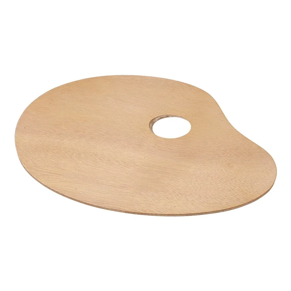 

11.8 × 7.9in Wooden Paint Palette Premium Wood Sealed Surface Treatment Art Color Tray Large Capacity Square Sealed Mixing Panel