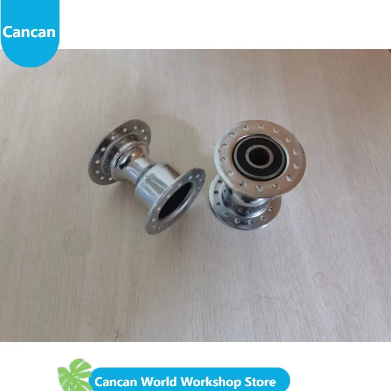 Universal standard wheelchair thickened 28-hole electroplated iron wine glass style hub - rust-proof