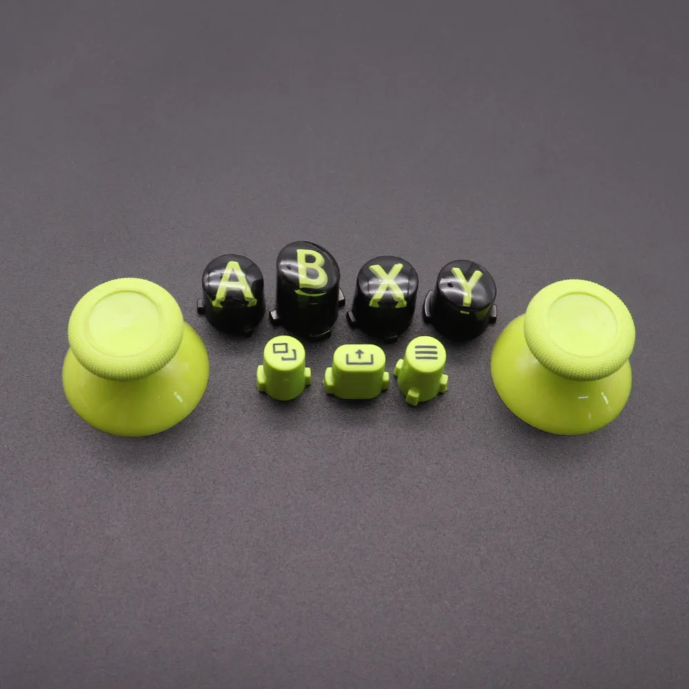 For XBox Series X S Core Controller Thumbsticks Caps ABXY View Menu Share Buttons Mod Kit Replacement Gamepad Repair Parts