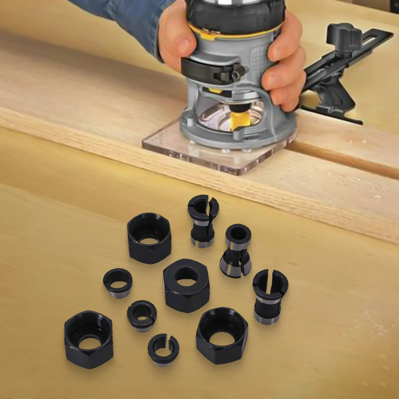 

For Engraving Machine Shaft Sleeve Router Bit Carpentry Projects As Pictures Shown Chuck Conversion High Strength Material