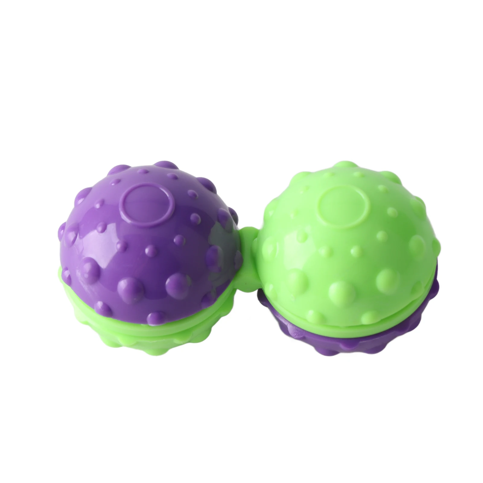 ZK30 Hand Massage Peanut Balls Stress Relieve Spiky Textured Rotating Fingertip Massage Balls for Kids and Adults