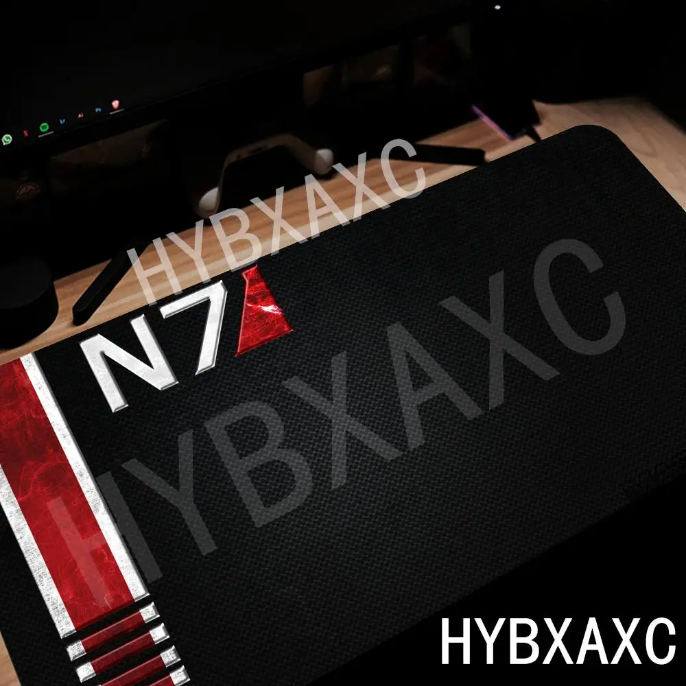 

HYBXAXC Black Red Style Large Mouse Pad Non Slip Rubber Desk Mat Waterproof Gaming Keyboard Pad for Office Home